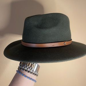 Brand New Anthropologie Hat Olive Green One Size